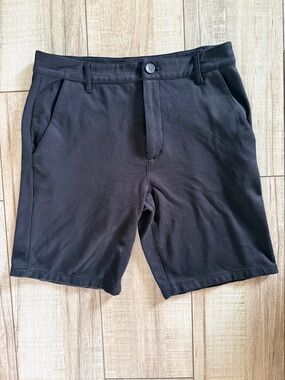True Classic - Men's Black Flat Front Shorts - Classic Everyday Style